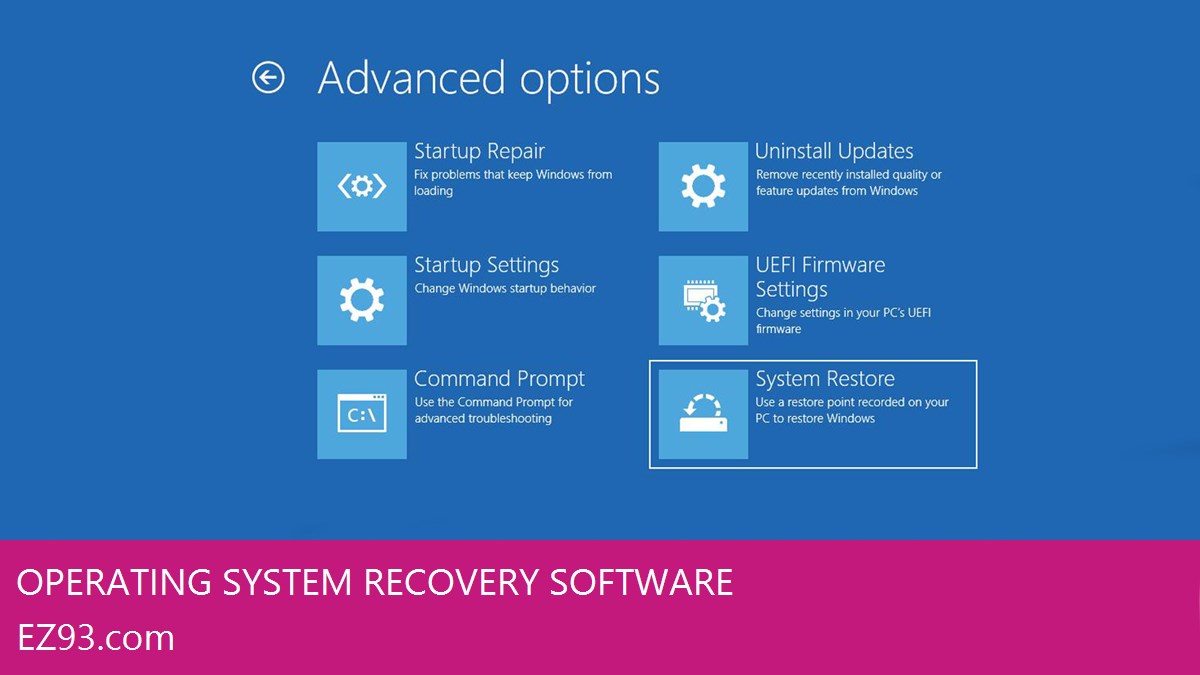 Operating System Recovery